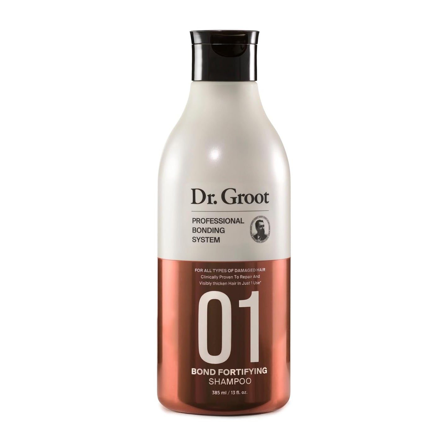Dr. Groot Bond Fortifying Shampoo, With Keratin & Silk Protein, Clinically Proven to Visibly Repair and Thicken Dry, Thin or Damaged Hair, glass hair, Korean Hair Care Professional Bonding System