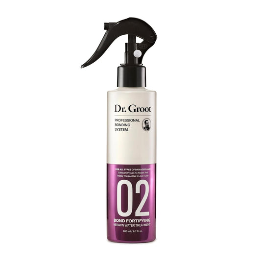 Dr. Groot Bond Fortifying Keratin Treatment, Clinically Proven for Repair and Thickening of Dry, Thin, Damaged Hair - Hair Mask, Glass Hair Effect, Korean Professional Bonding System