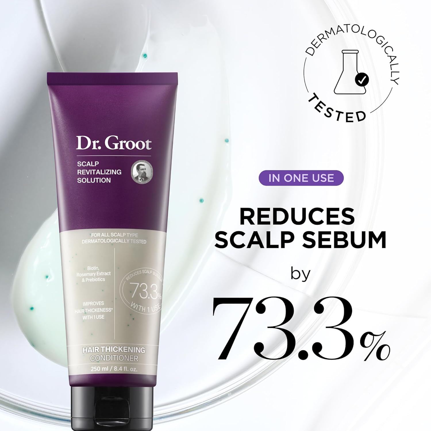 Dr. Groot Thickening Serum, Shampoo, Conditioner, and Scalp Treatment Set for Hair Loss – Clinical Results with Biotin and Rosemary for Hair Thinning, Shedding, Scalp Repair and Treatment